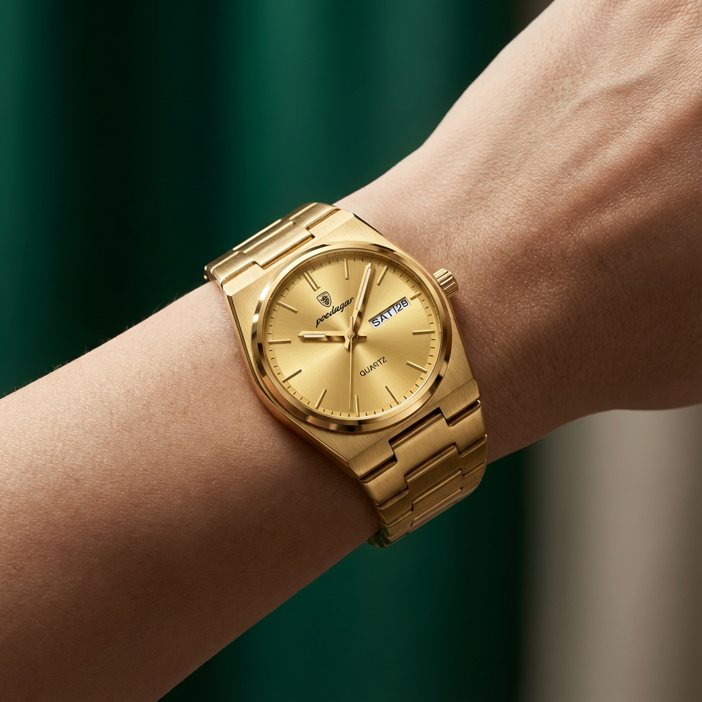 Meridian Noble – Poedagar Edition | Luxury Stainless Steel Quartz Timepiece