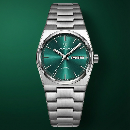 Meridian Noble – Poedagar Edition | Luxury Stainless Steel Quartz Timepiece