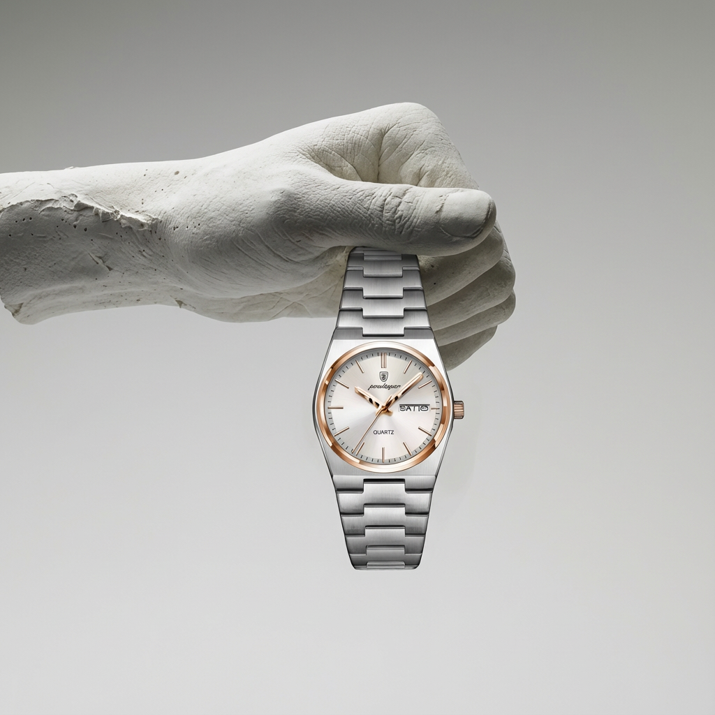 Meridian Noble – Poedagar Edition | Luxury Stainless Steel Quartz Timepiece