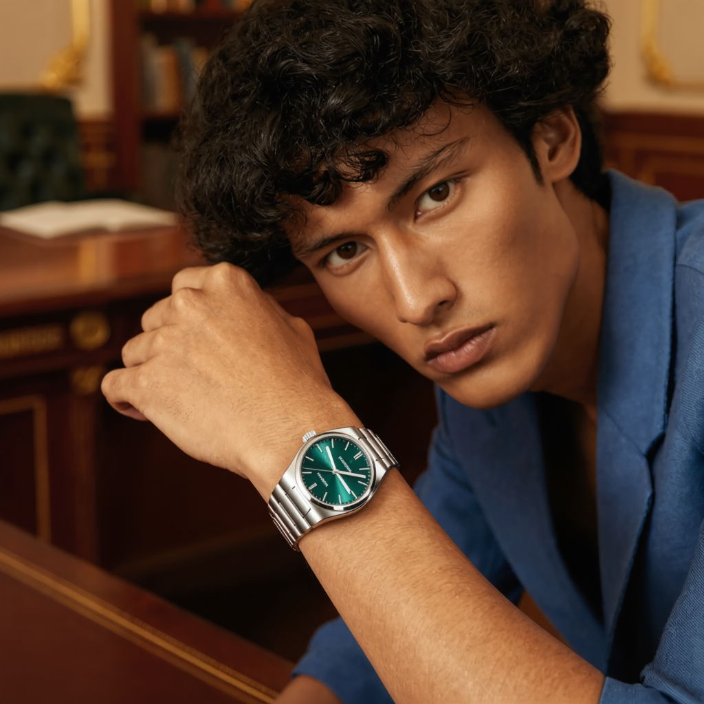 Meridian Noble – Poedagar Edition | Luxury Stainless Steel Quartz Timepiece