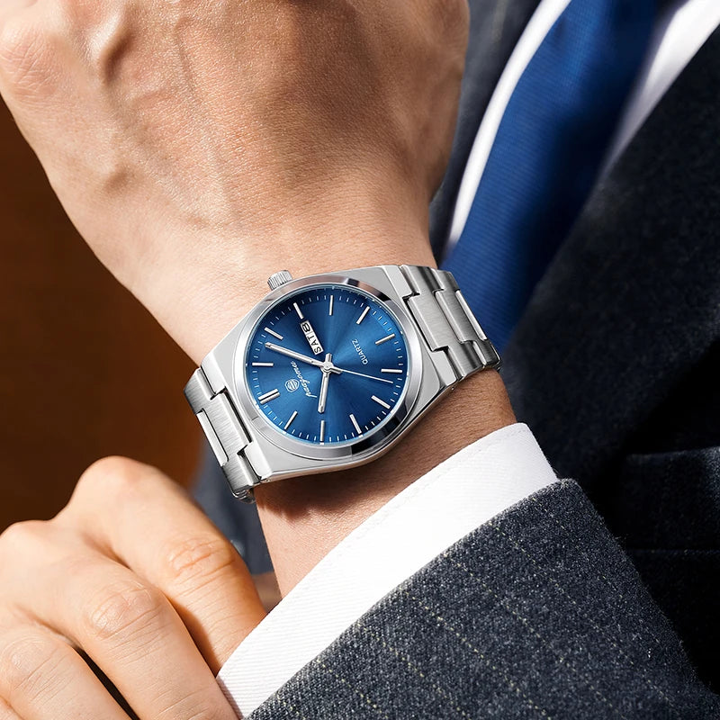 Meridian Noble – Poedagar Edition | Luxury Stainless Steel Quartz Timepiece