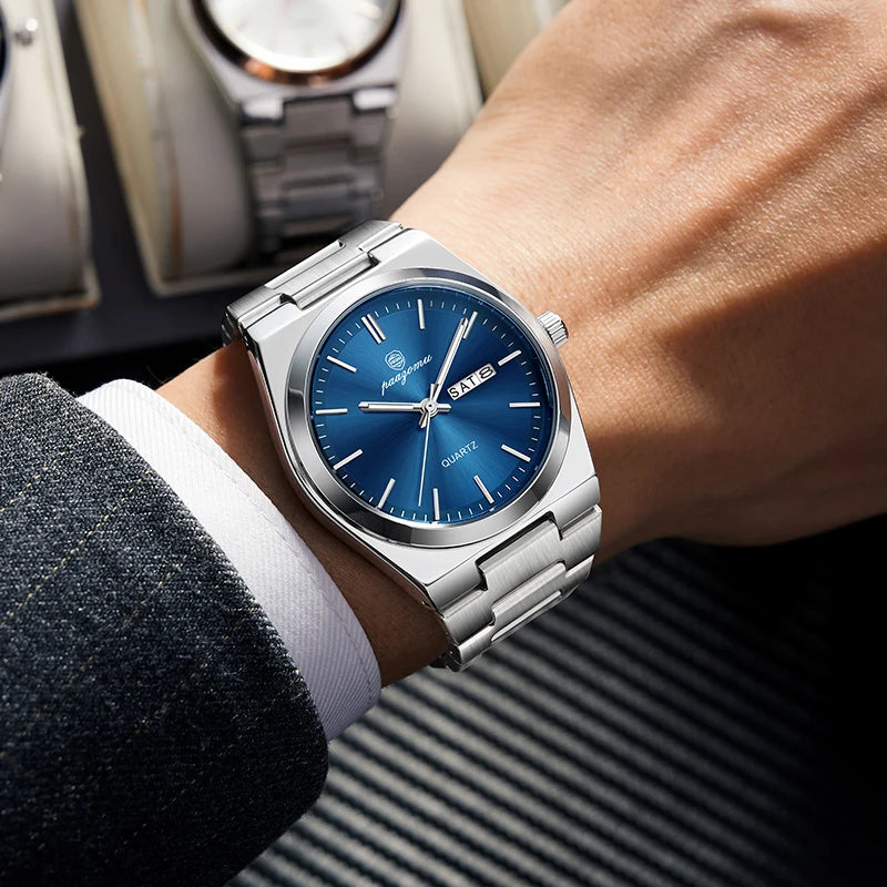 Meridian Noble – Poedagar Edition | Luxury Stainless Steel Quartz Timepiece